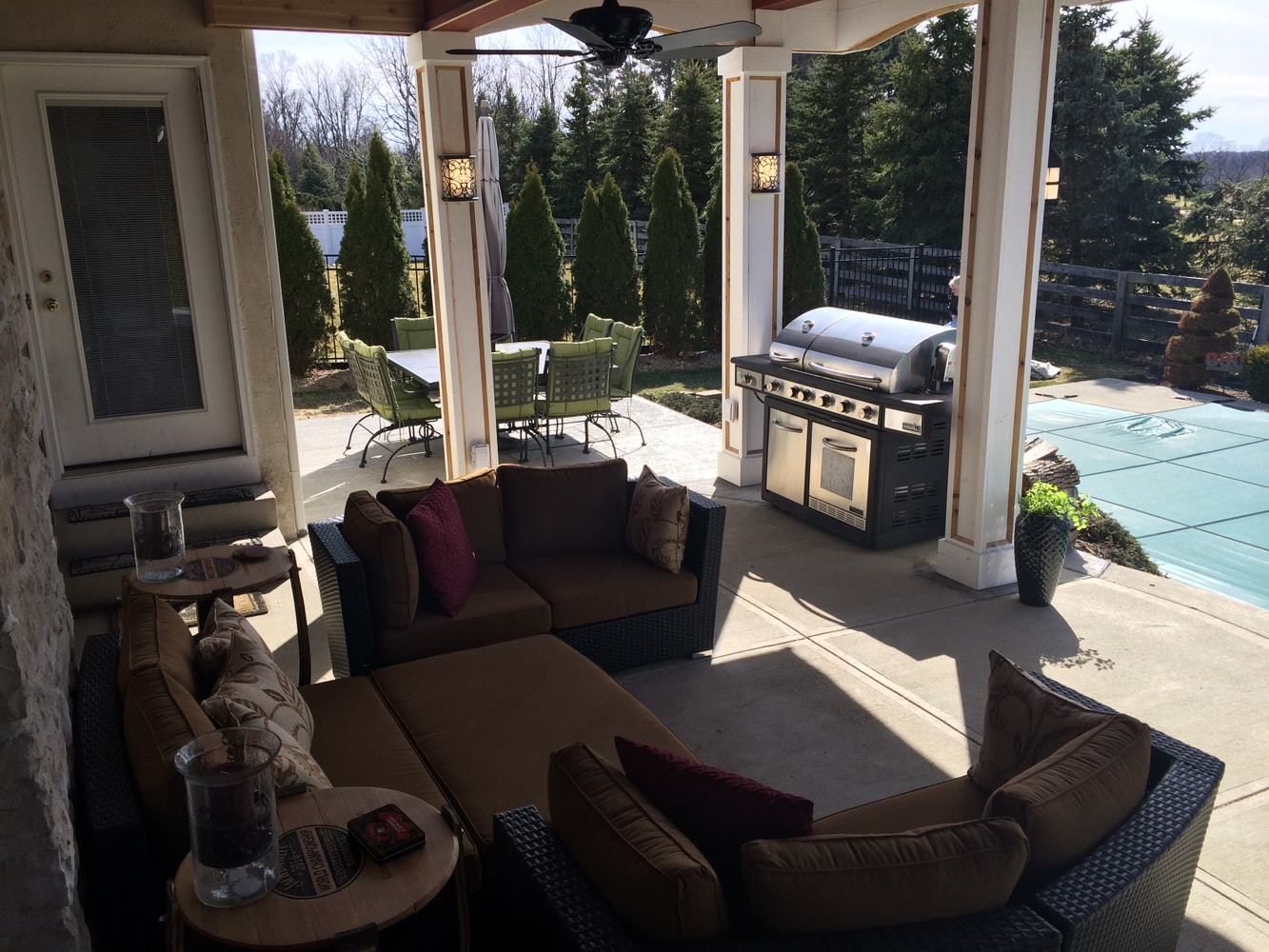 Open Porch with Upper Deck