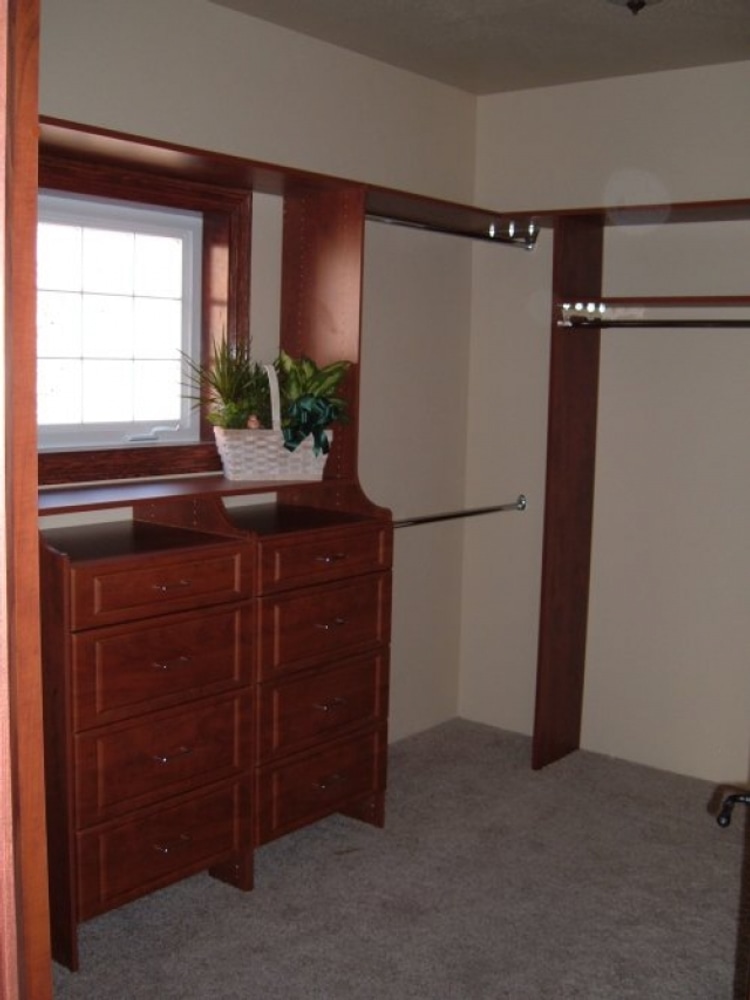 Drawer unit around window