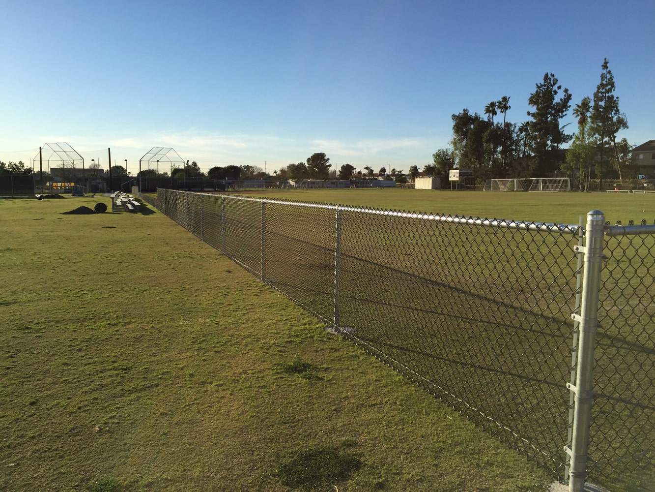 Chain link fence