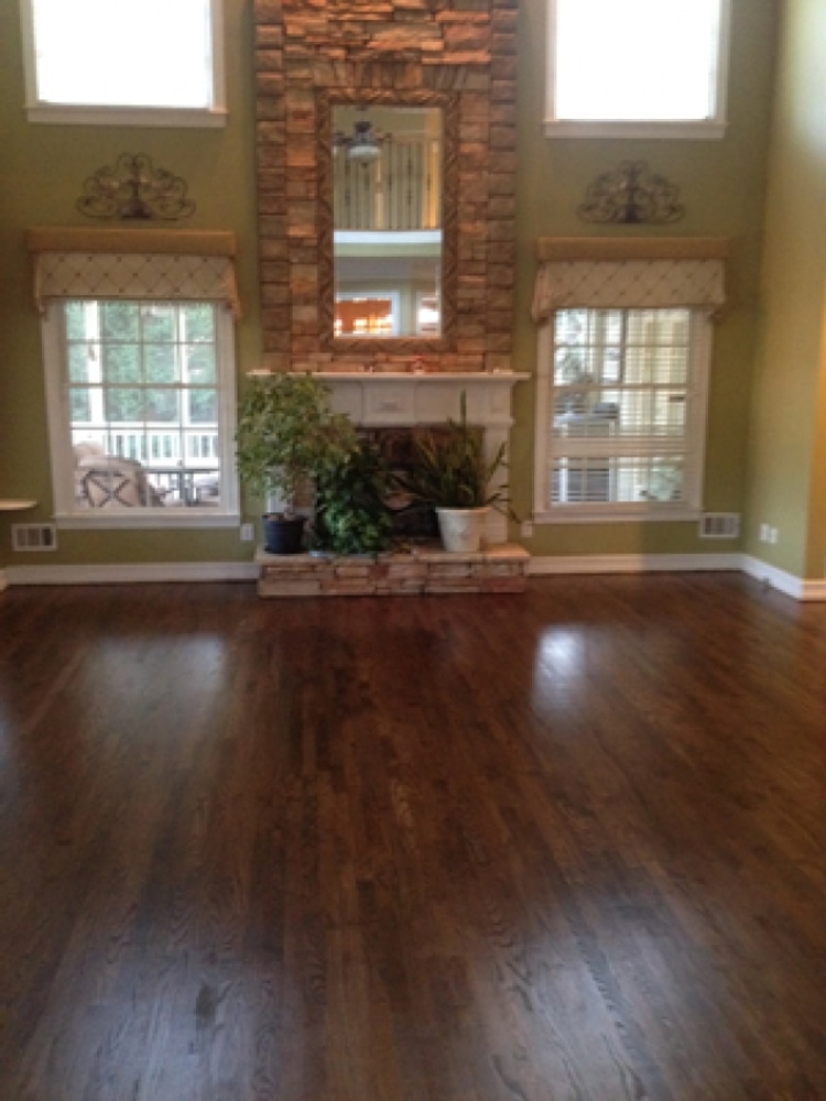 Hardwood floor refinishing in Lawrenceville, GA - Webb Gin House area