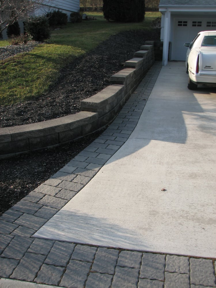 Retaining walls, accented driveways, and raised porches