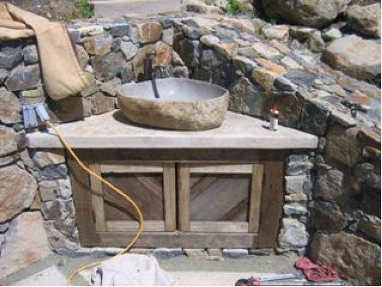 Sonoma County vineyard hardscaping