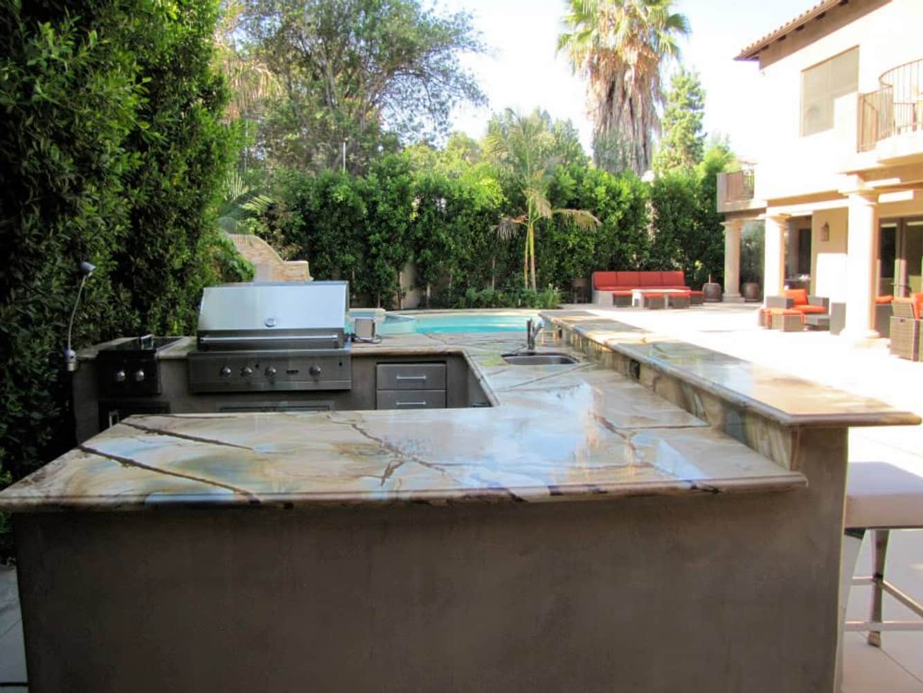 Davids Pool and BBQ Area