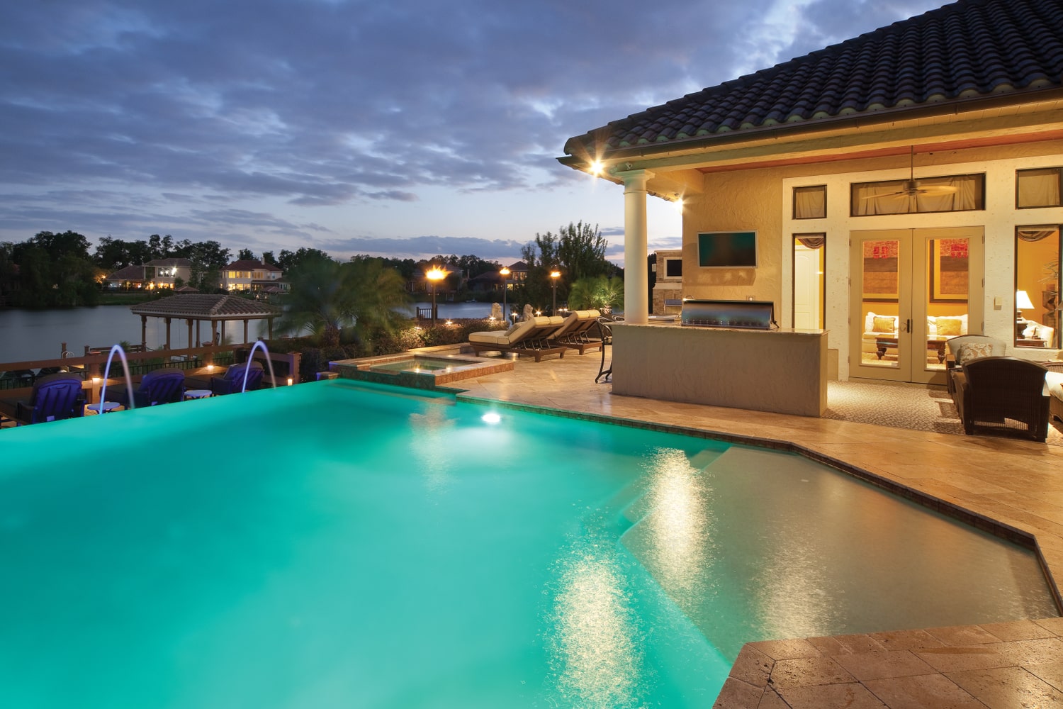 Tuscan Style Lakefront Windermere Residence