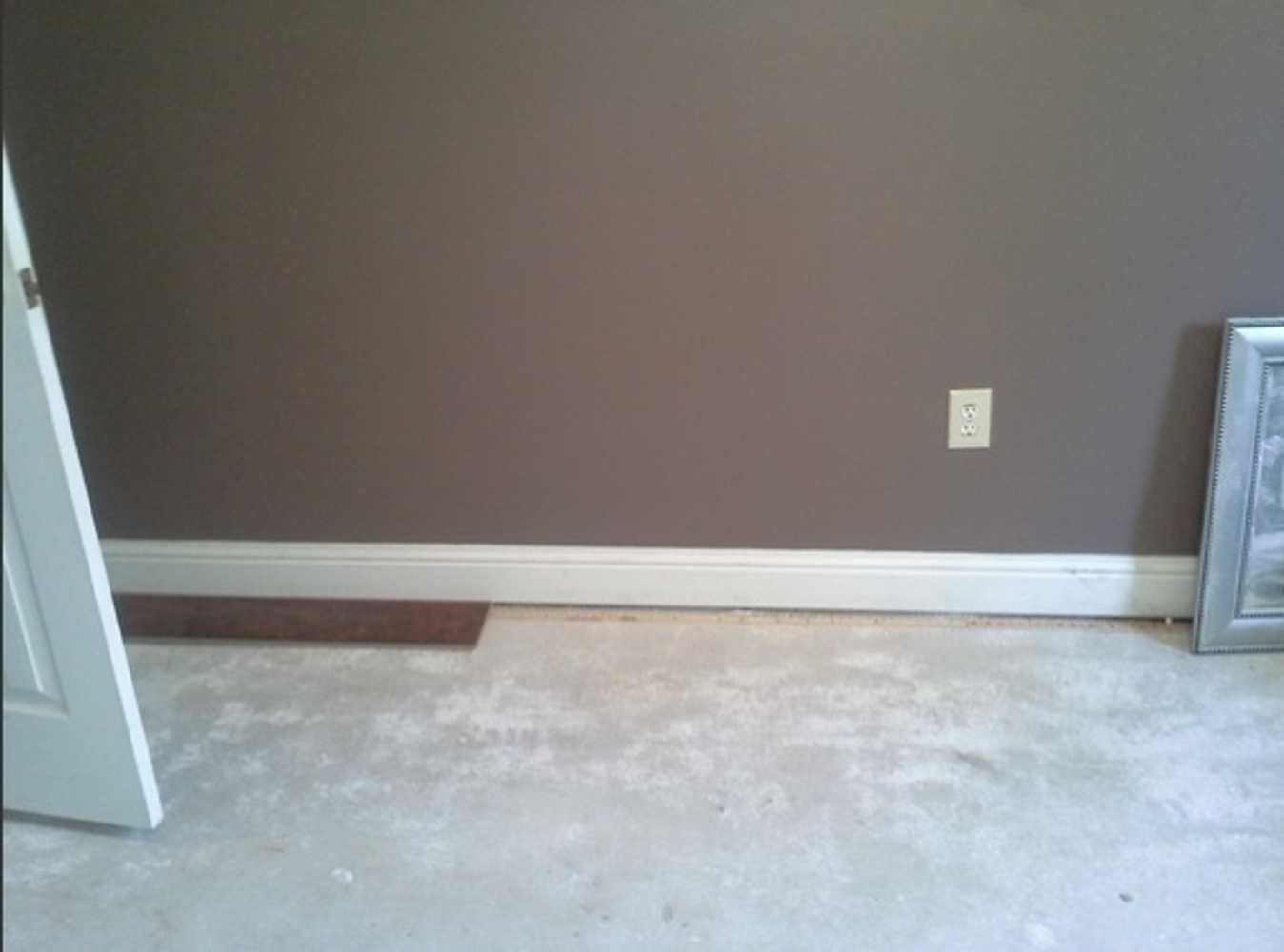 Crown molding, painting, and flooring
