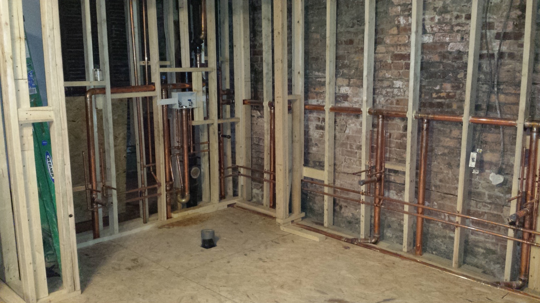 commercial plumbing job