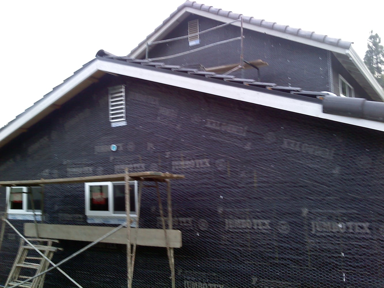 acrylic with sand finish