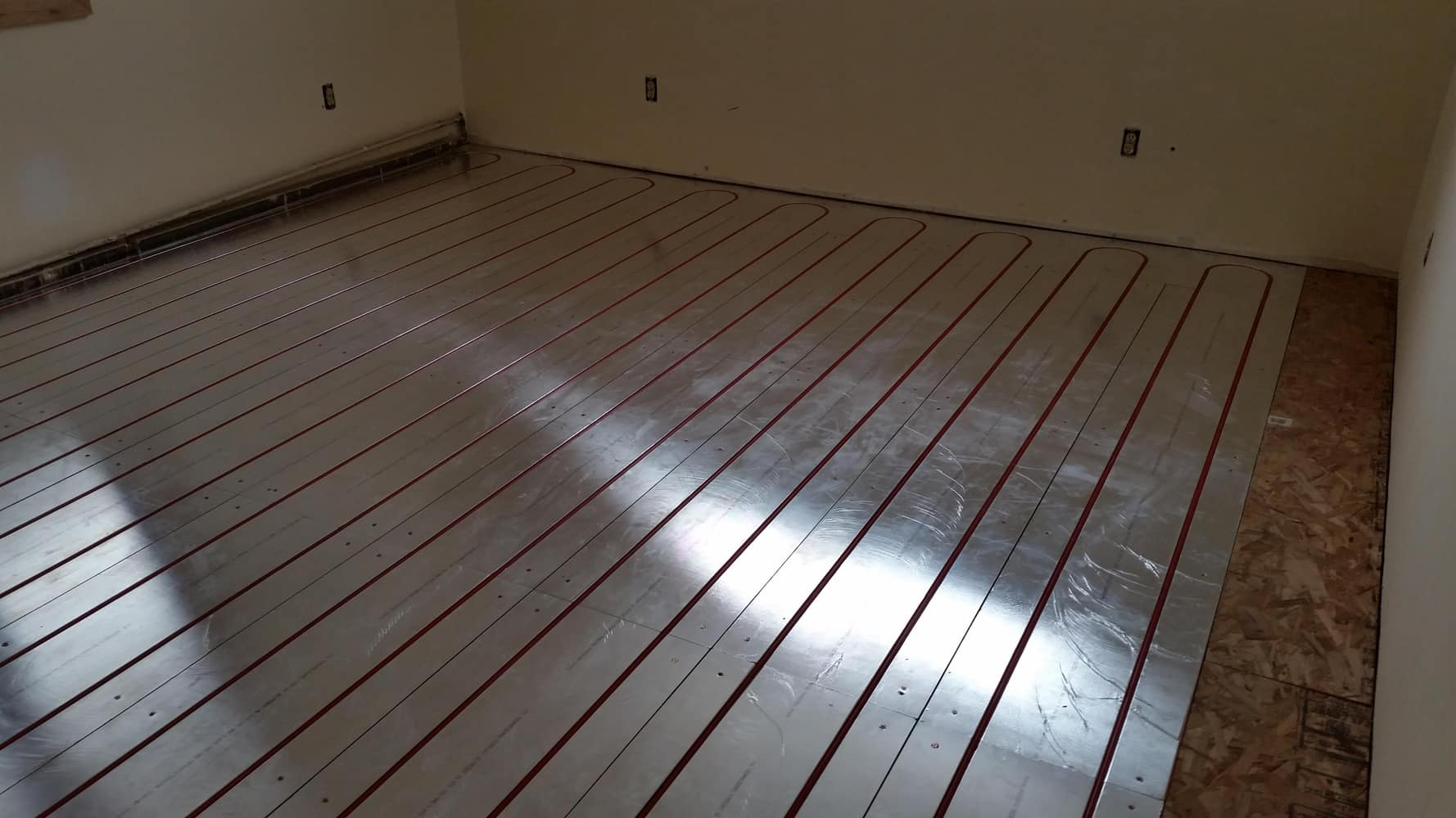 Radiant in-floor conversion (Thermalboard Installation)