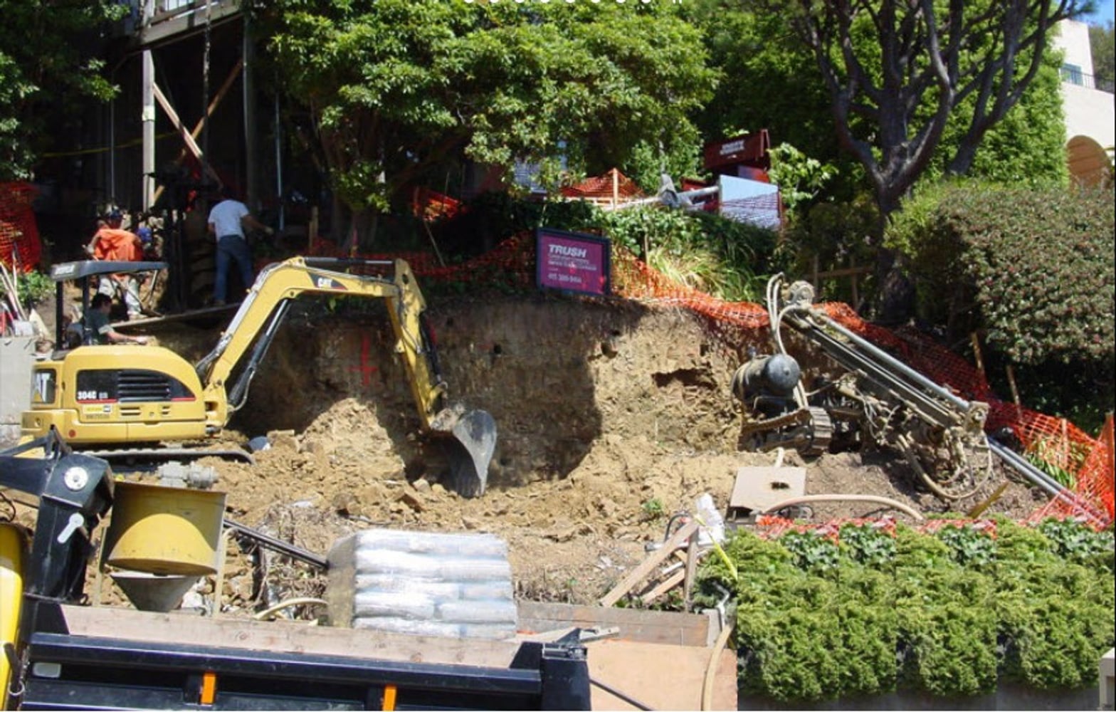 Garage and Inclined Elevator
