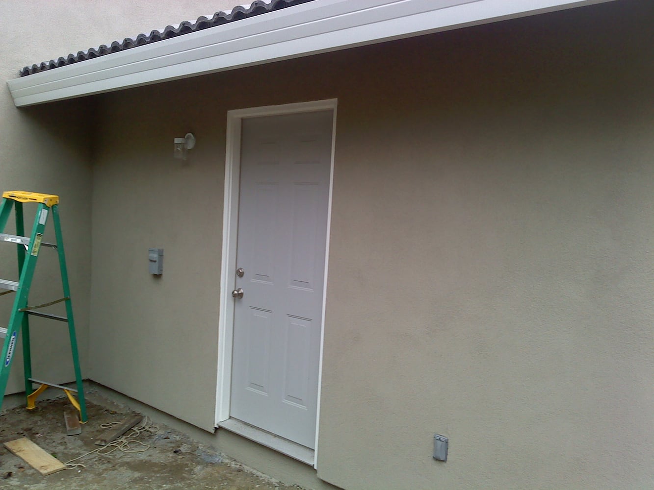 acrylic with sand finish