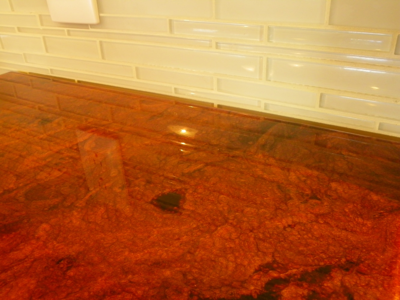 Metal illusion Epoxy Floors and Concrete Countertops