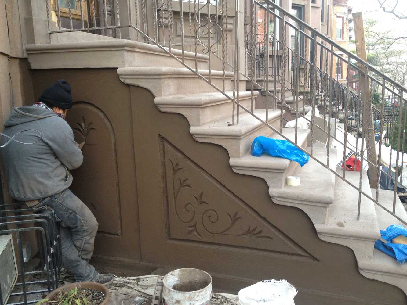 Projects by High Tech Construction Co.- Brownstone Facade Restoration Specialist