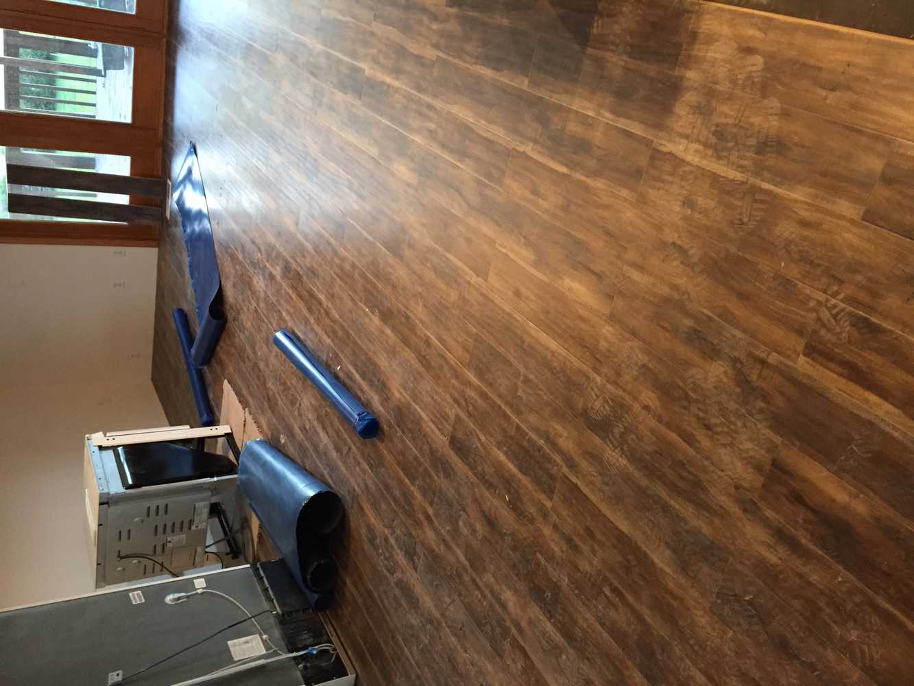 Custom floors and kitchen upgrades