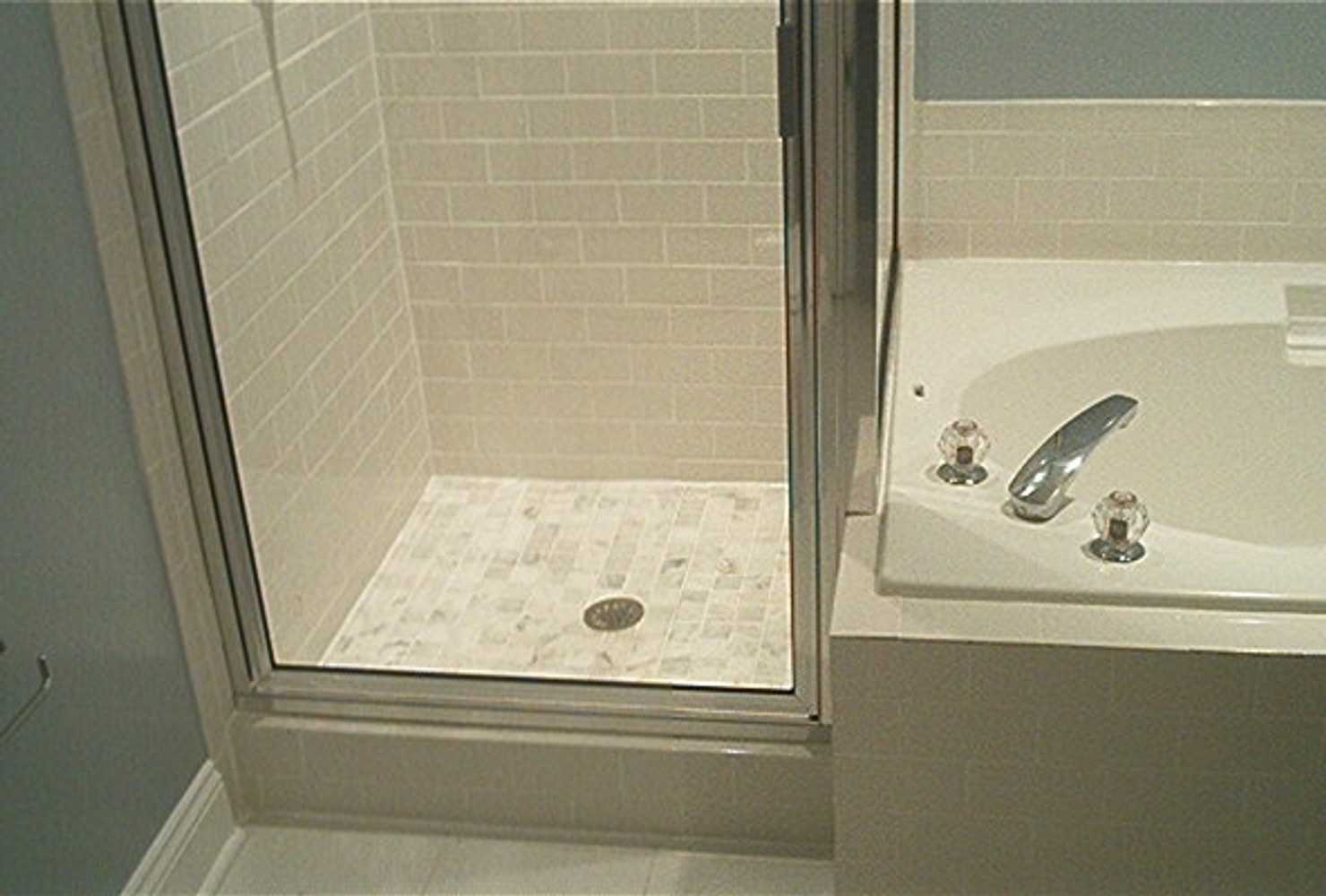 B R B Home Maintenance Shower Door Installation Photos (Before and After)