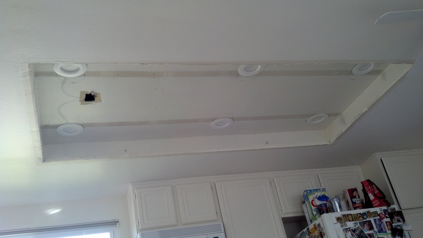 Remodeled Kitchen Recessed Ceiling