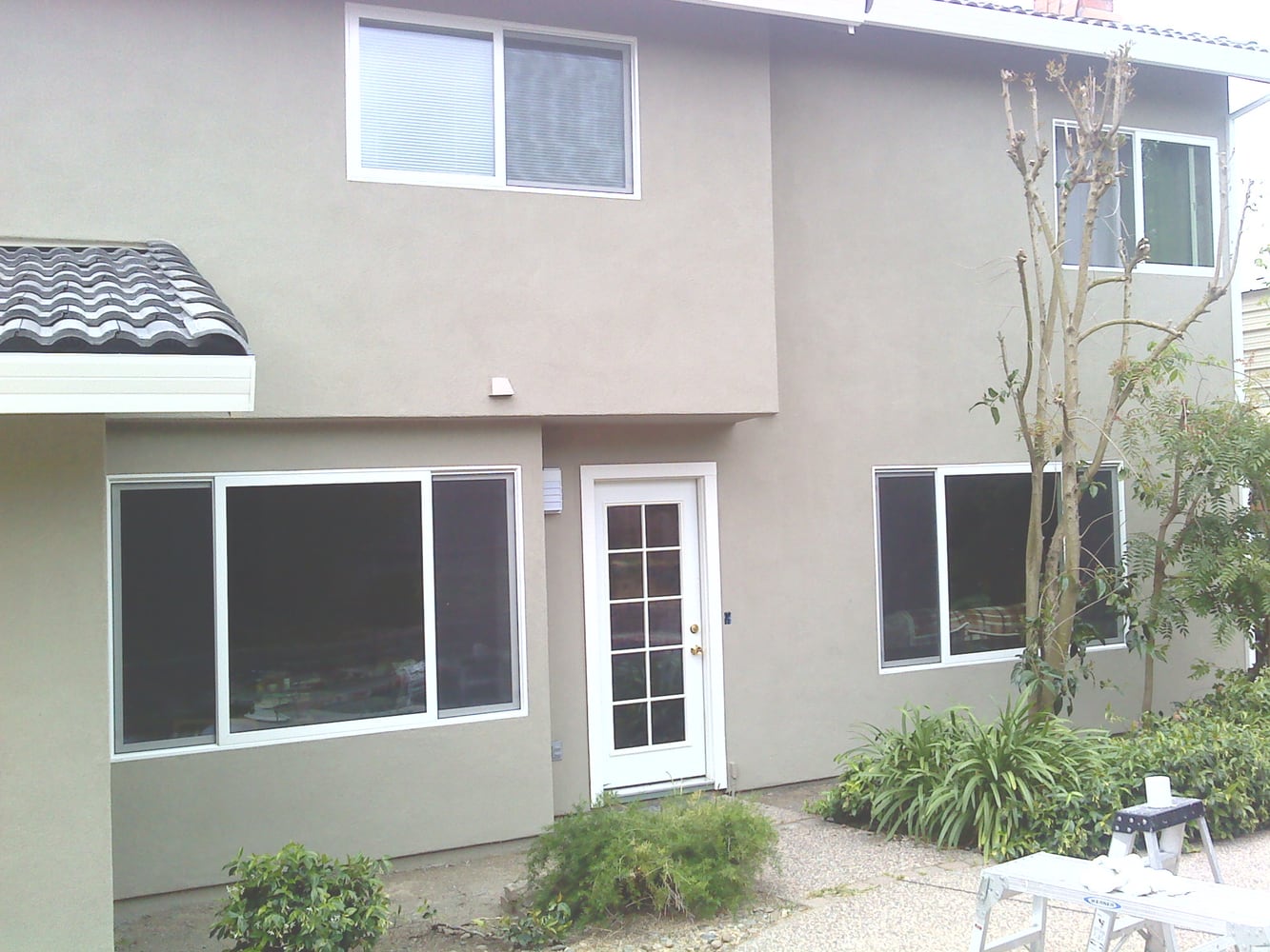 acrylic with sand finish