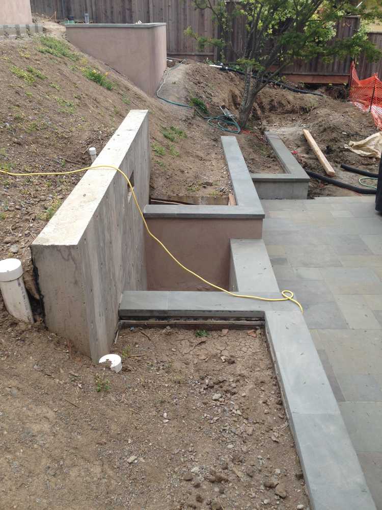 Addition and Retaining Walls for Marin County Home