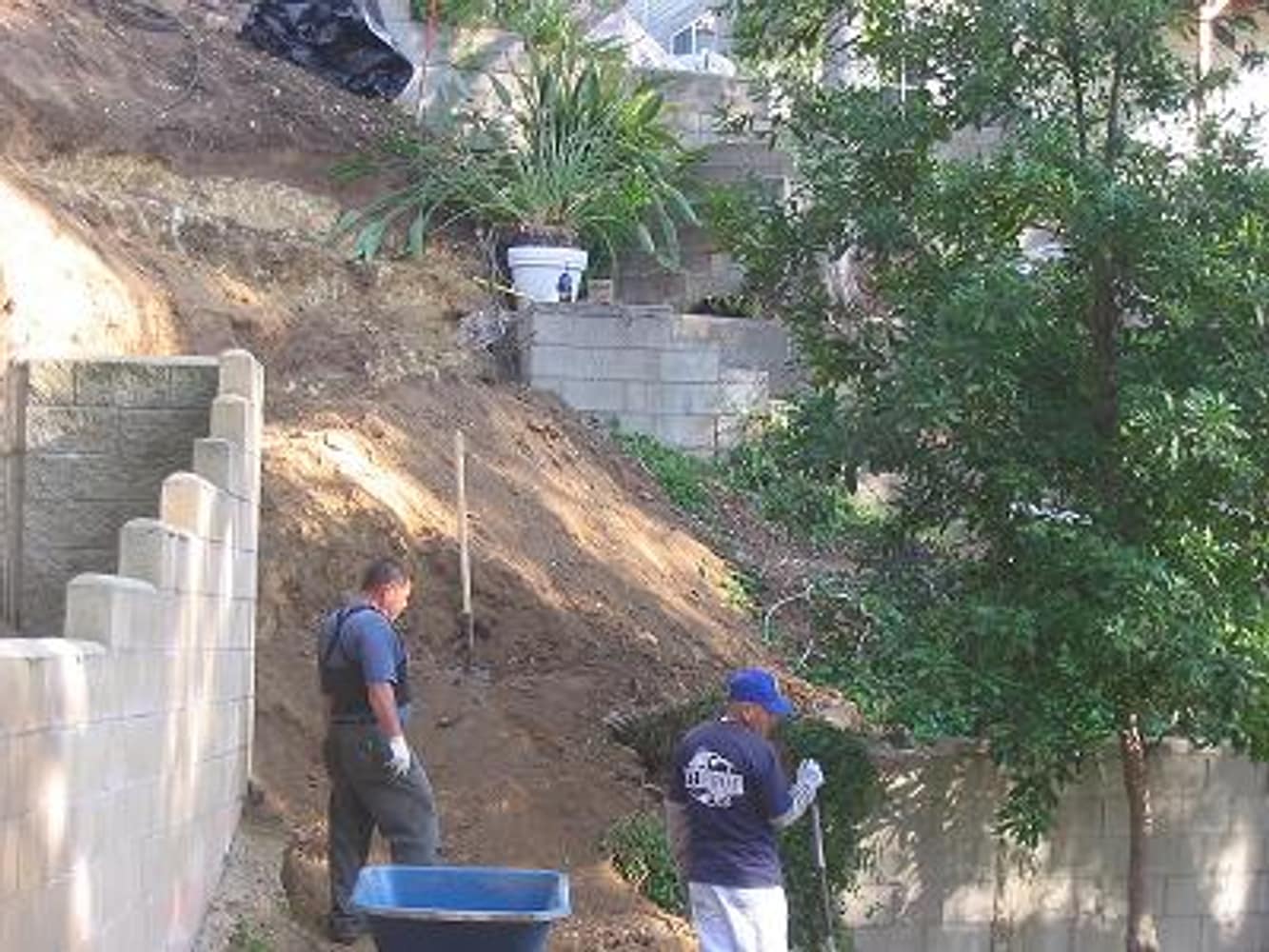 Hillside Construction Work