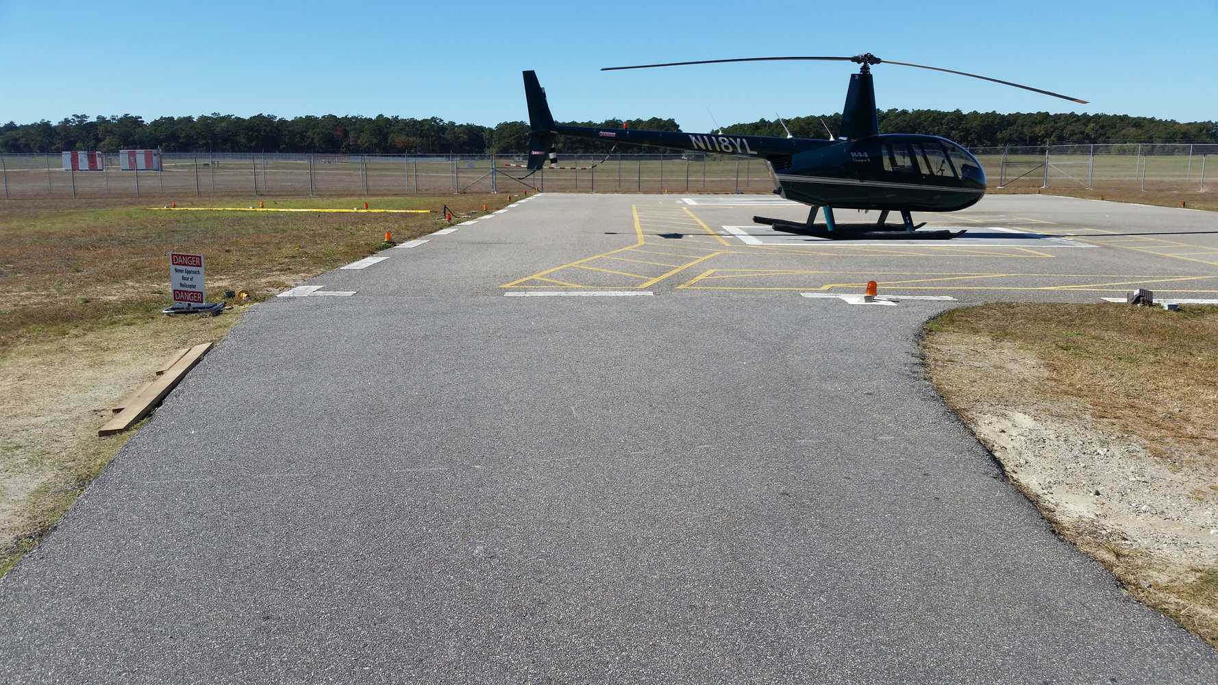 Heliport Fence Install