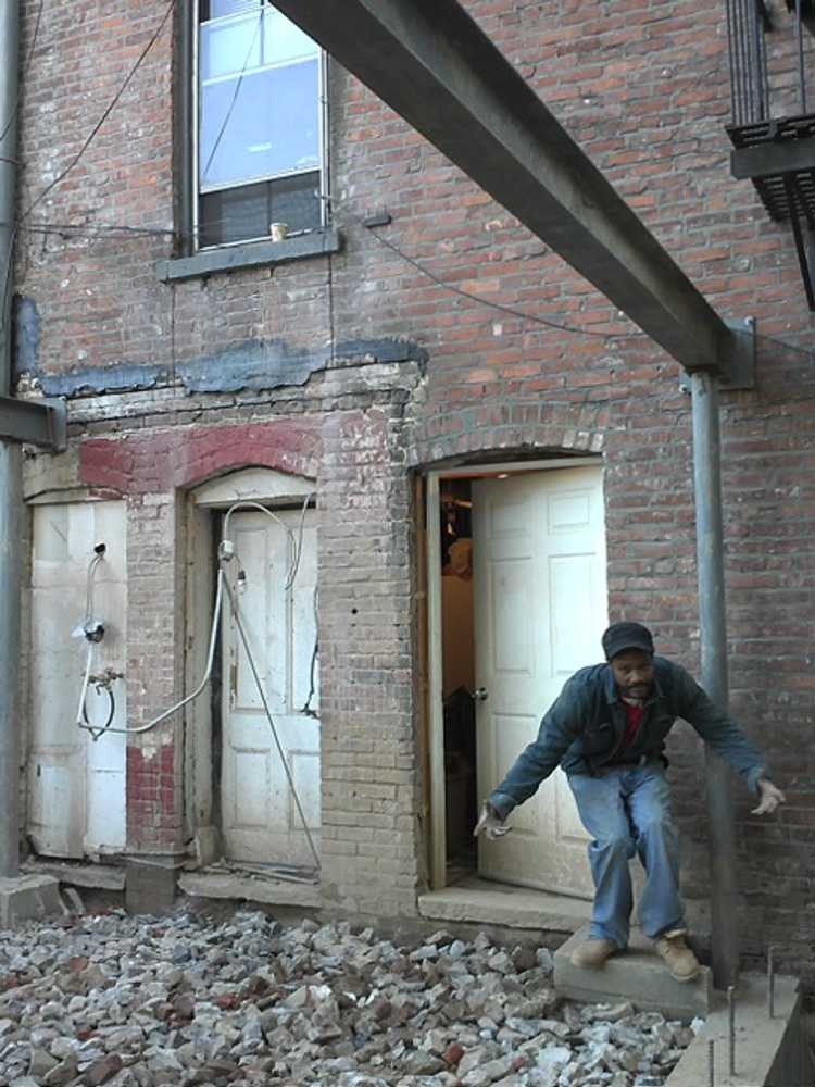 Brooklyn Bedford Stuyvesant Brownstone 2' basement dig-out, stair case dig-out, and 120 sq ft steel extension