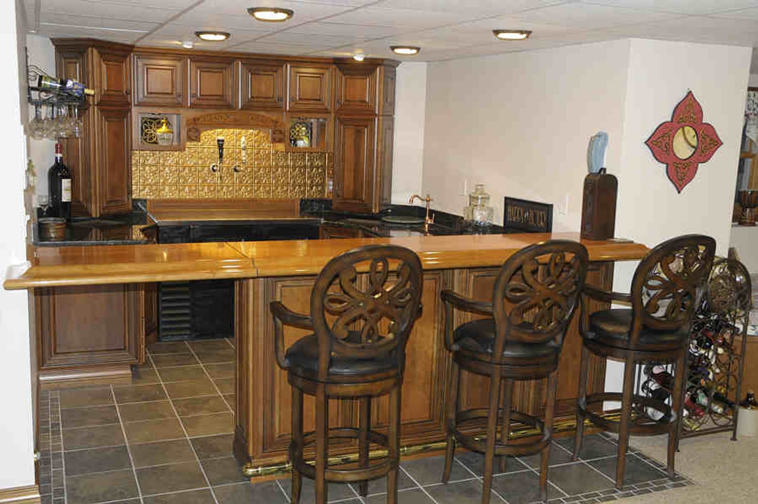 Custom home bar