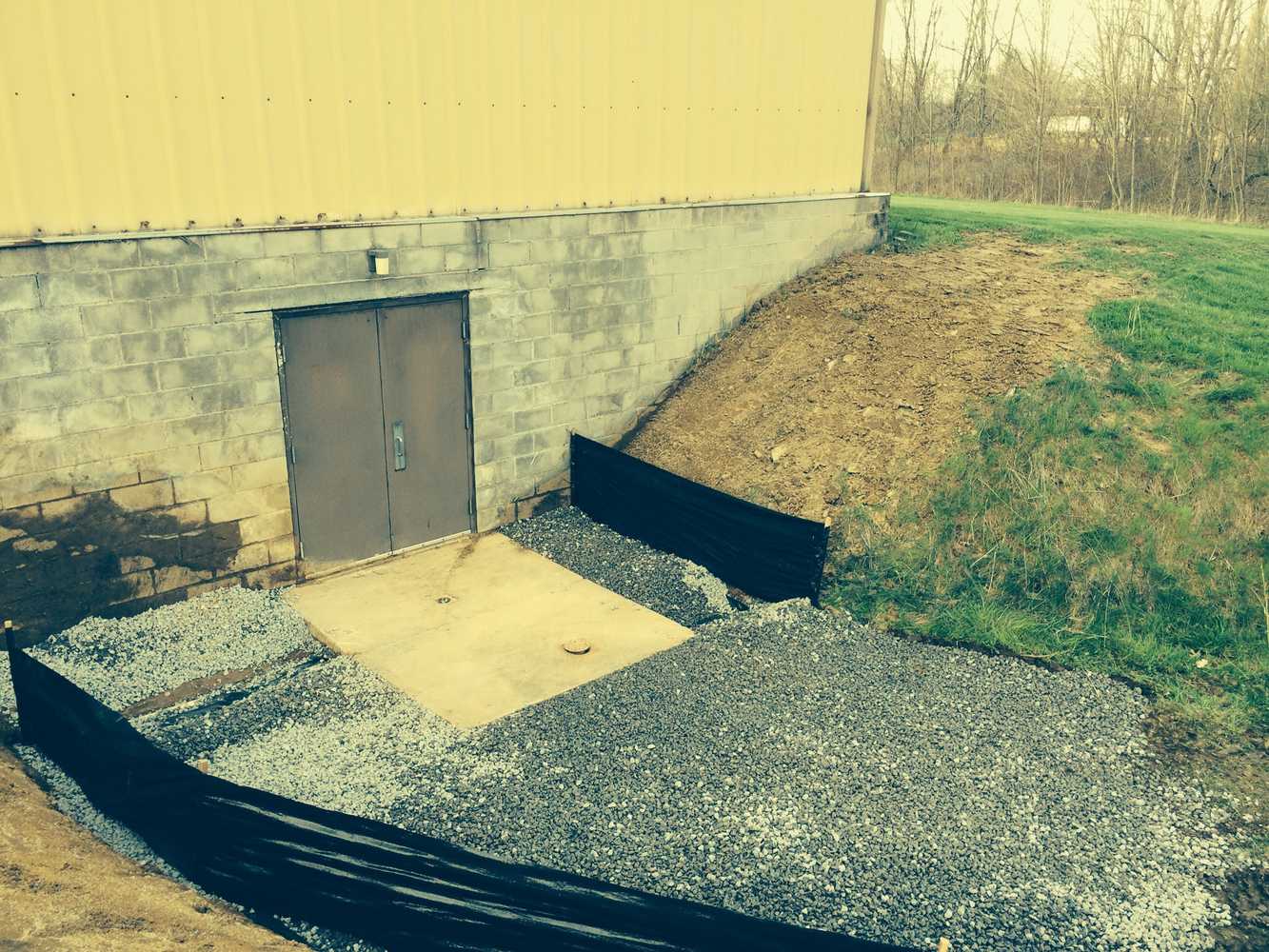 Widening entrance for a new garage door install