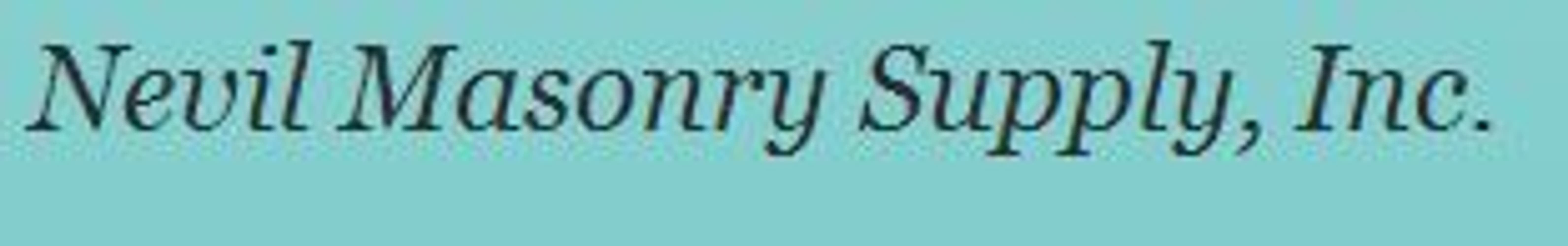 Photo(s) from Nevil Masonry Supply