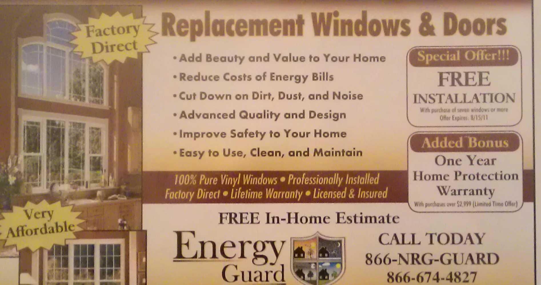 Energy Guard Windows and Doors Project