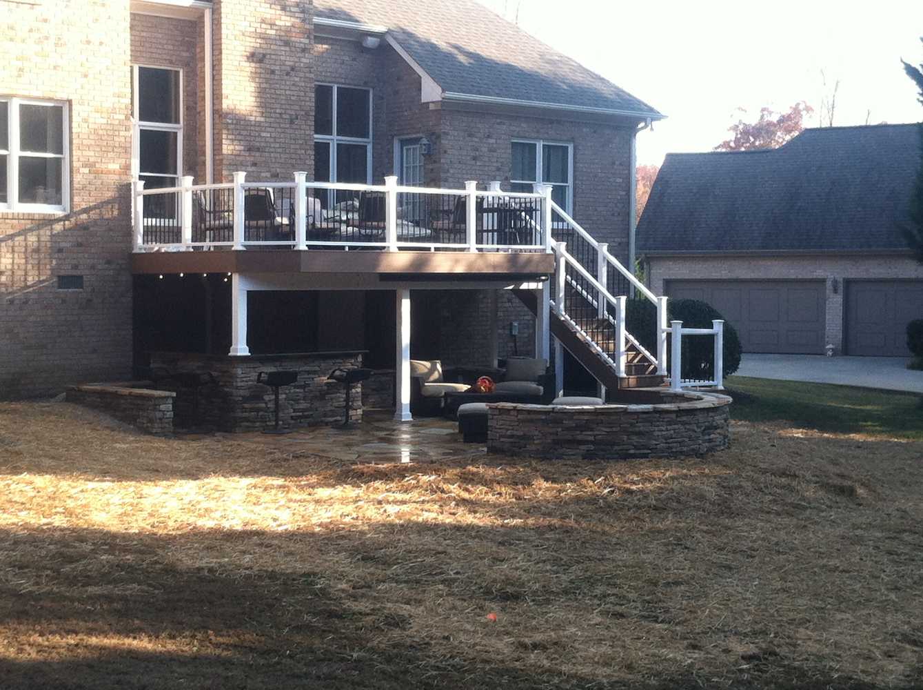 Stone Patio and New Composite Deck