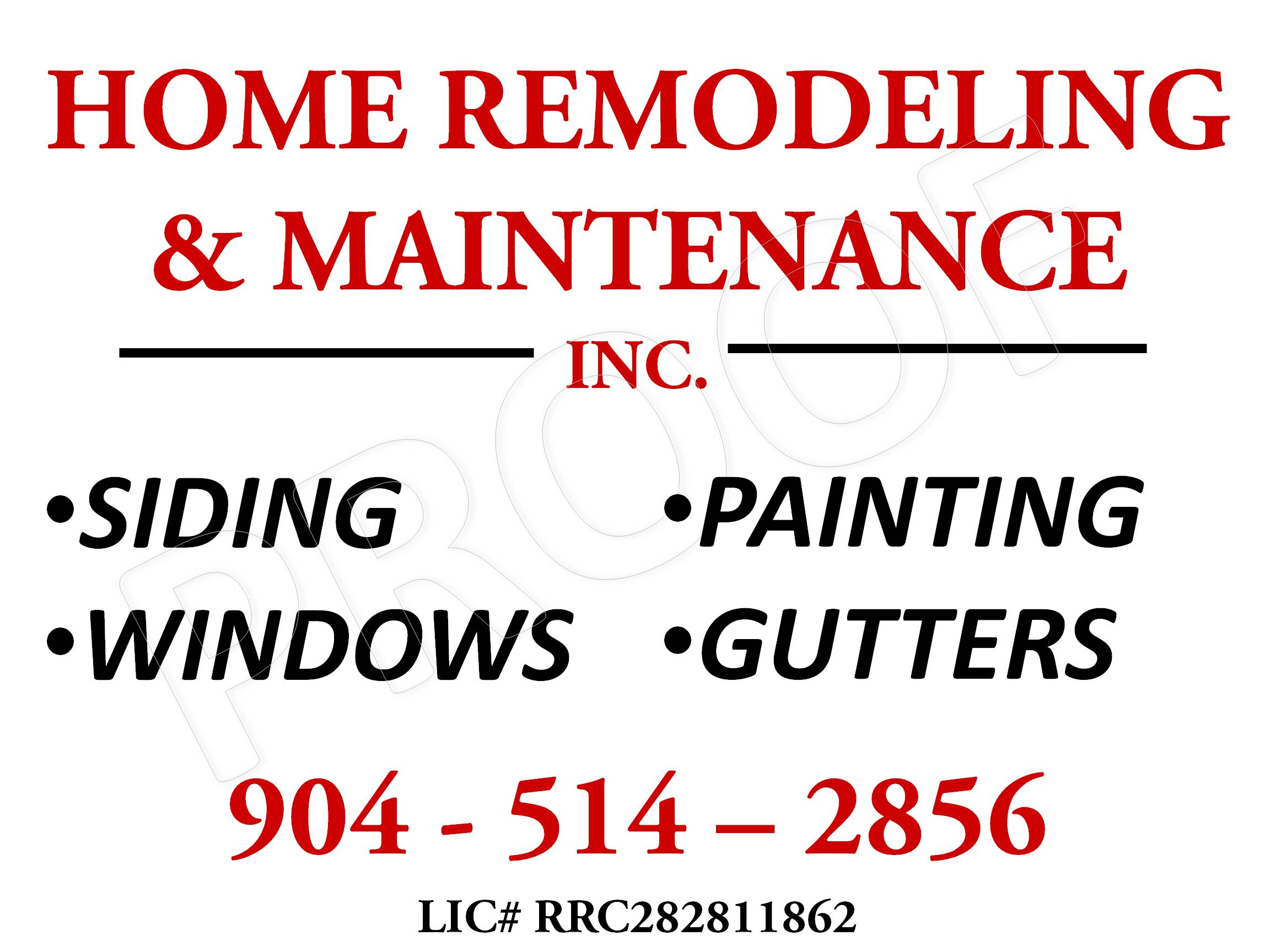 Home Remodeling And Maintenance Inc