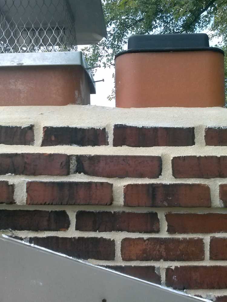 Brick Pointing - Top-Sealing Damper - New Flue Tiles - Cap - Crown