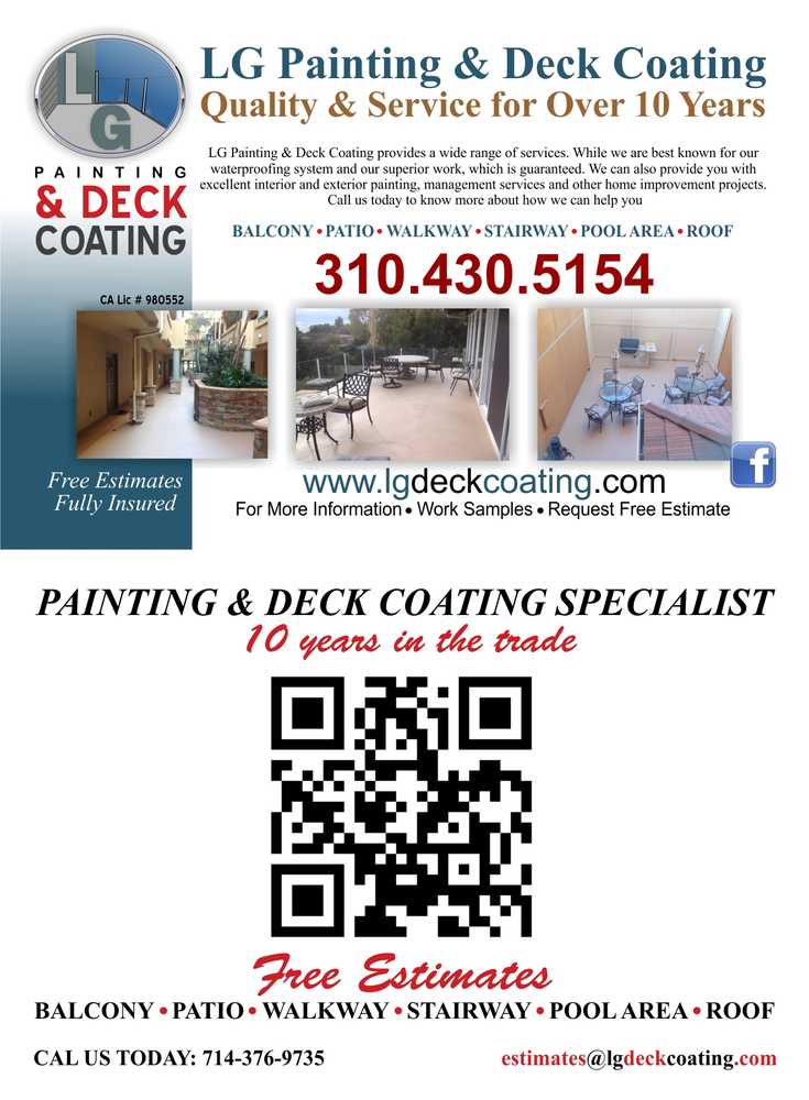 lg painting and deck coating Project