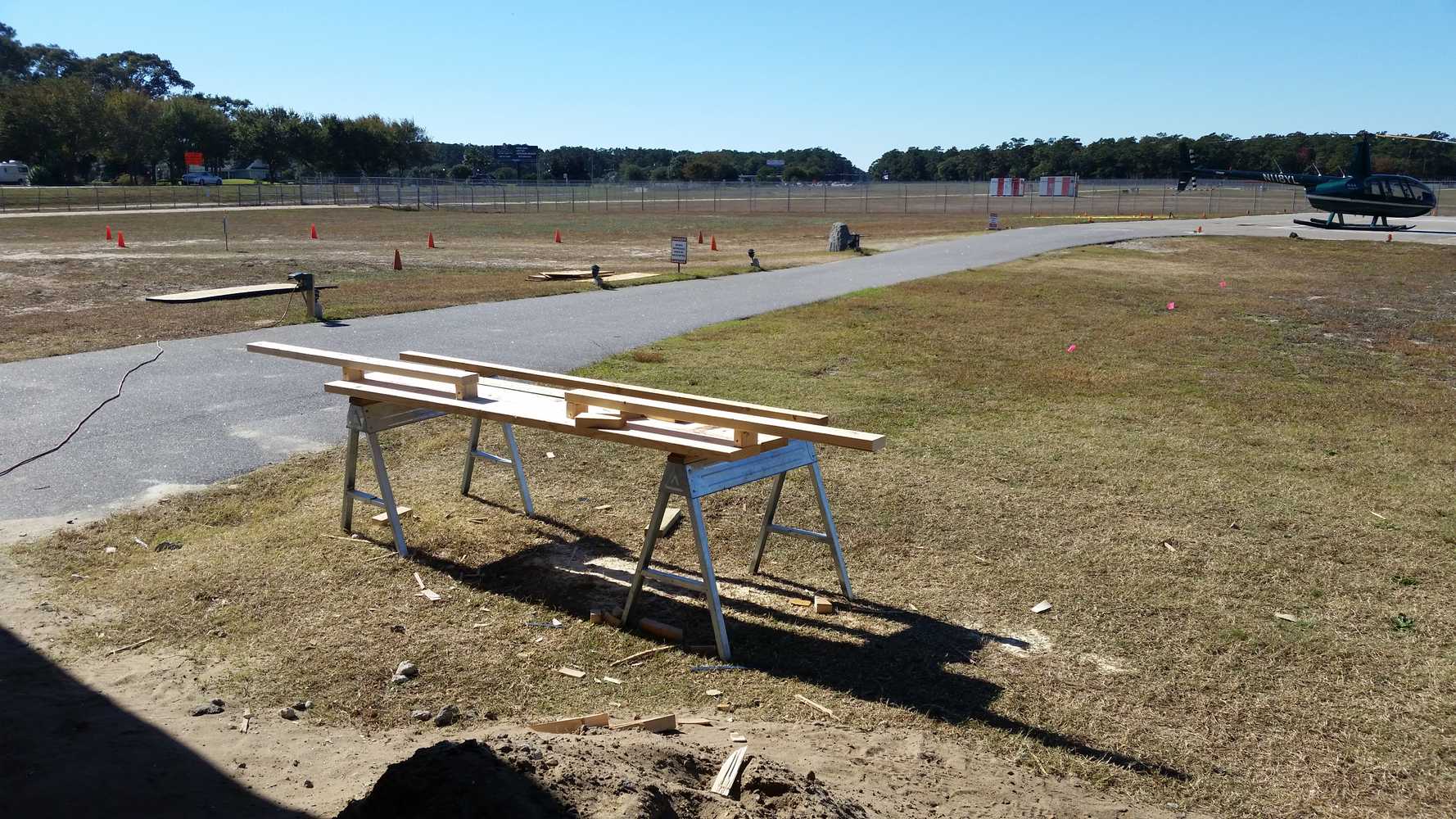 Heliport Fence Install