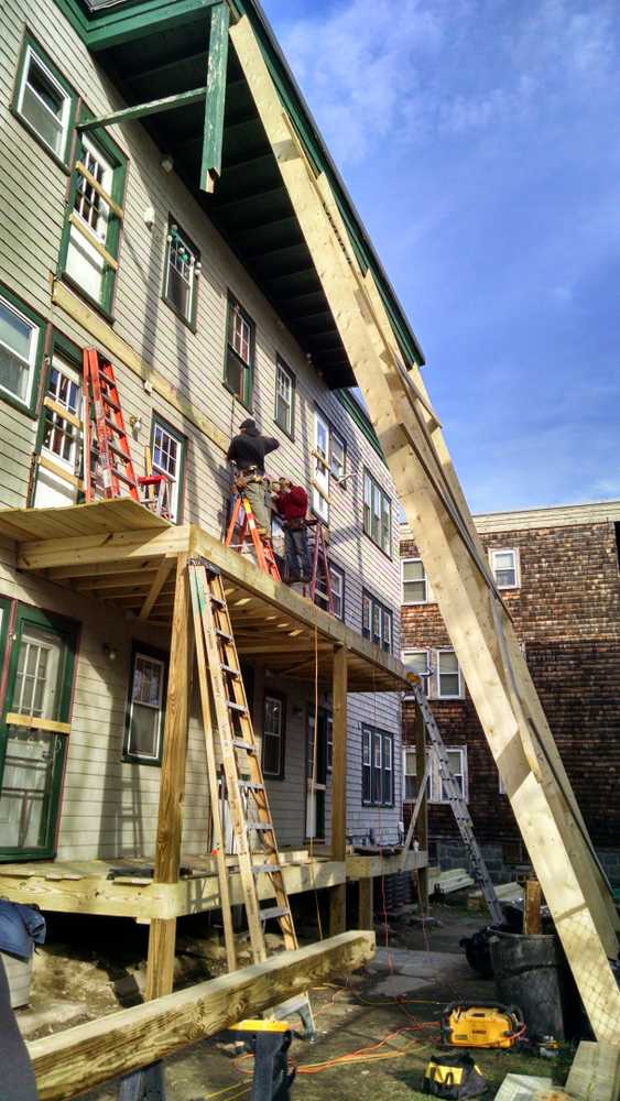 6 family porch rehab