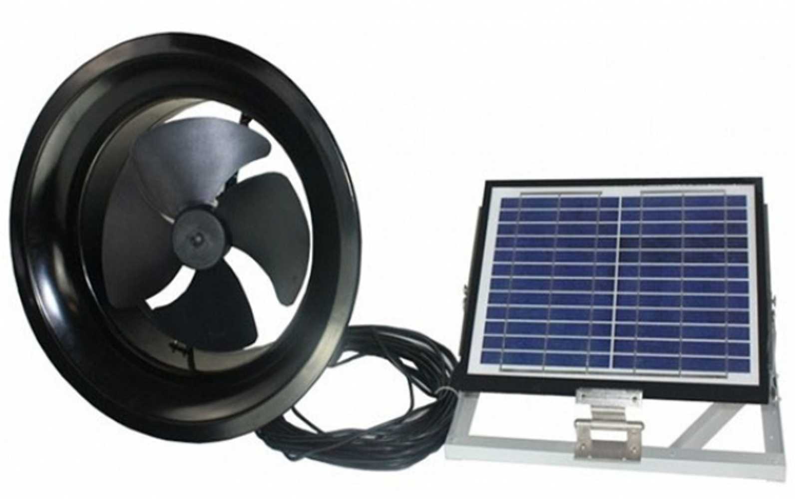 Solar gable fans