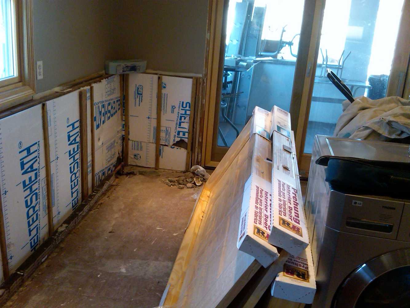 lower level dwelling complete restoration....flood damaged