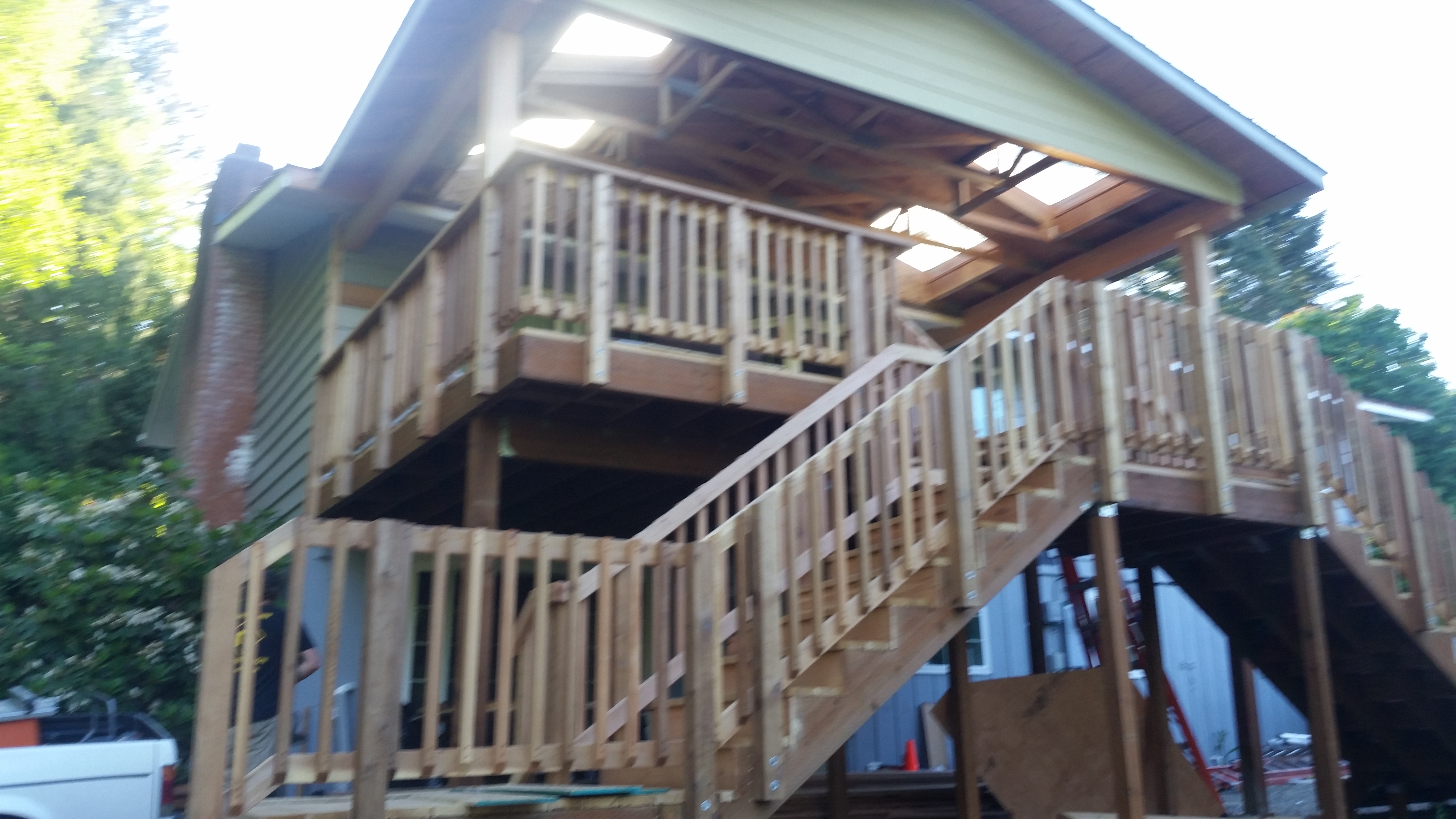 2nd Story Deck & Cover Progression pictures