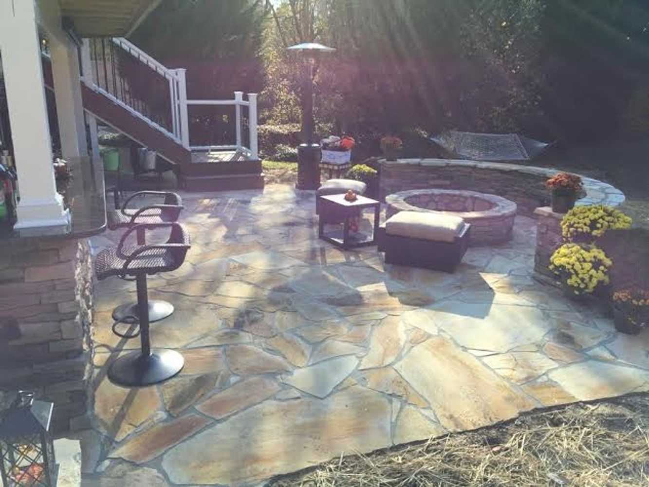 Stone Patio and New Composite Deck