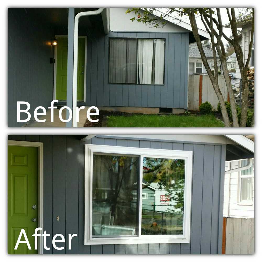 Windows on a 1970's ranch style home