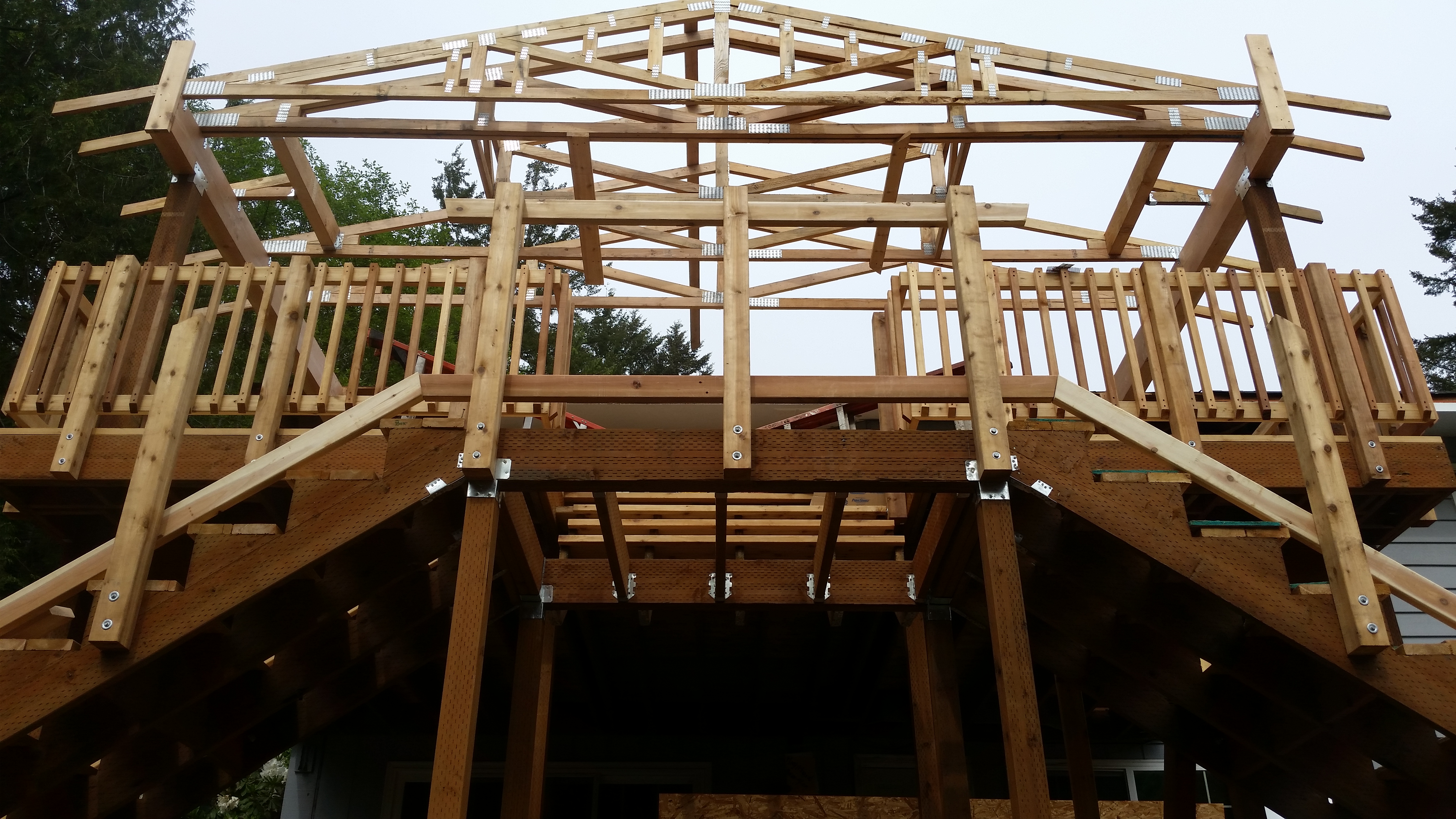 2nd Story Deck & Cover Progression pictures