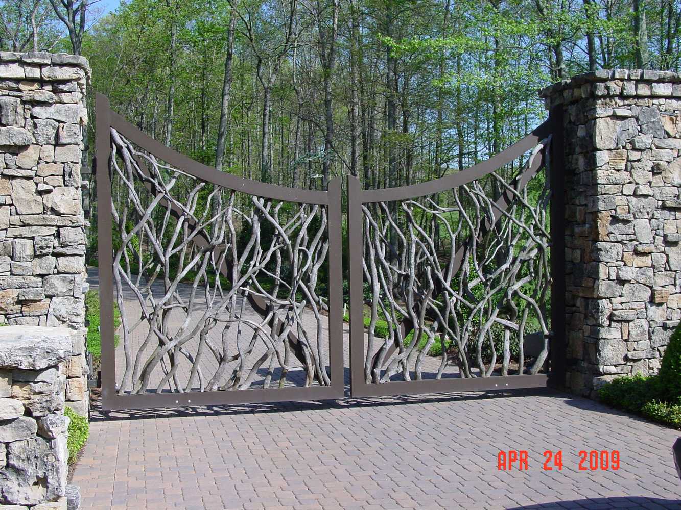 Residential Gates, Subdivision Entry gates, roadwork, stonework etc. Commercial gates