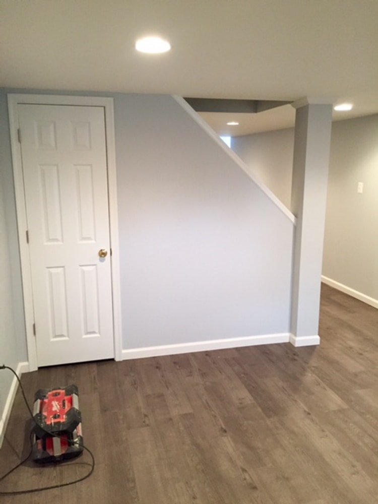 Basement remodel with Floor Plymouth