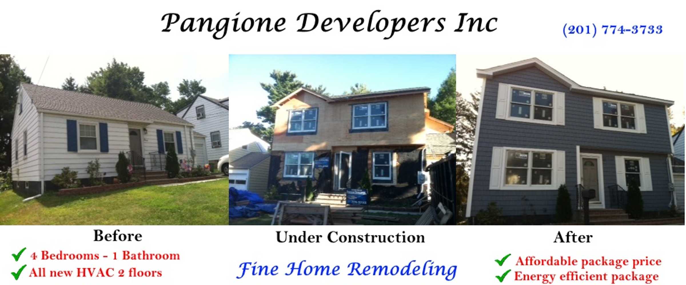 New Jersey Add a Level Contractors - Pangione Developers Inc