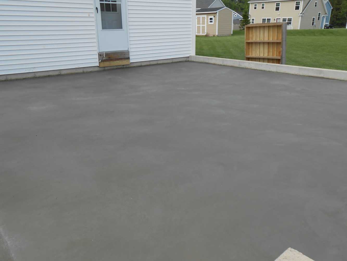 Project photos from Provencher's Decorative Concrete Flatwork & Floors