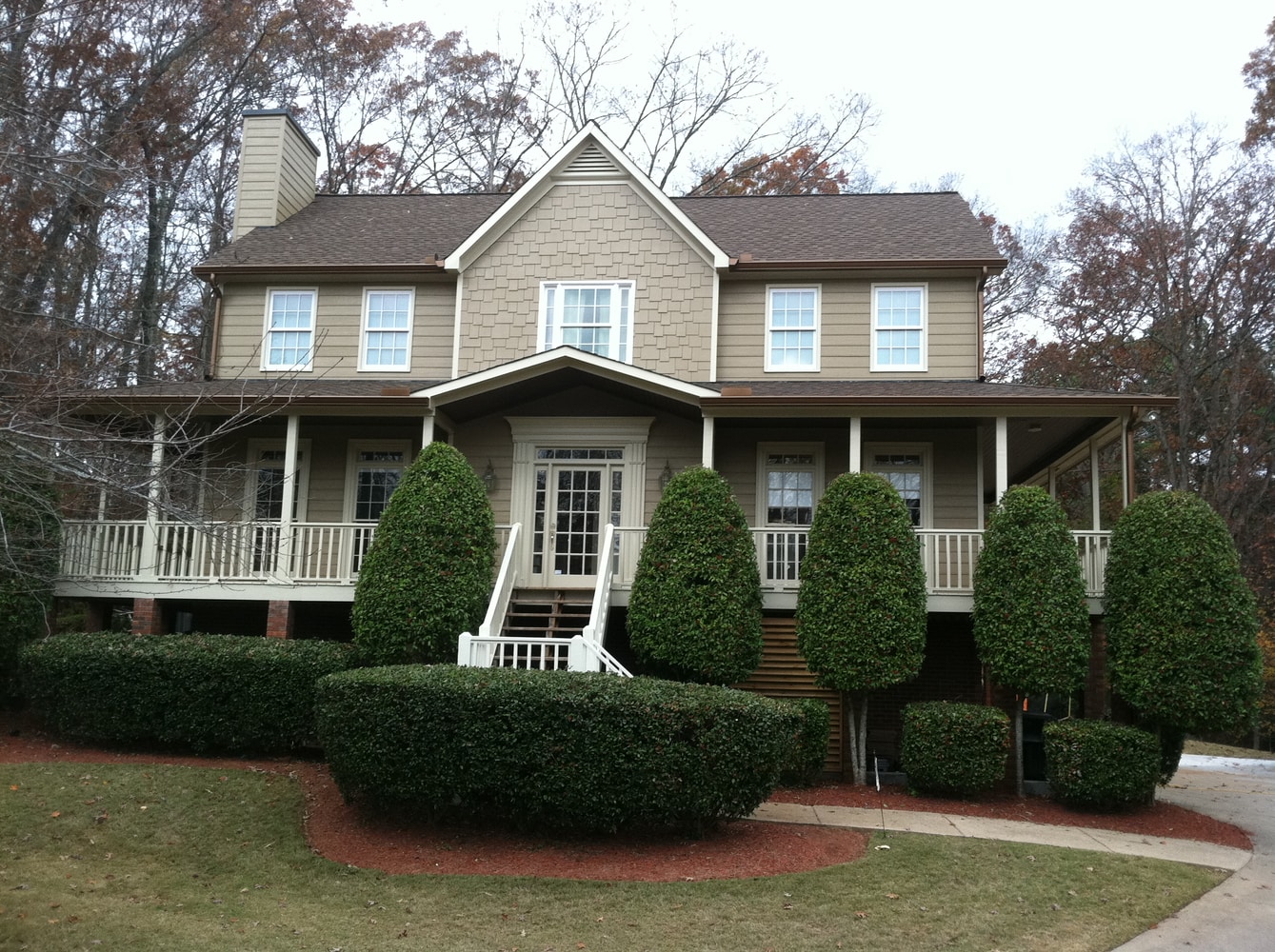 Marietta, GA. House Exterior update_Before and After