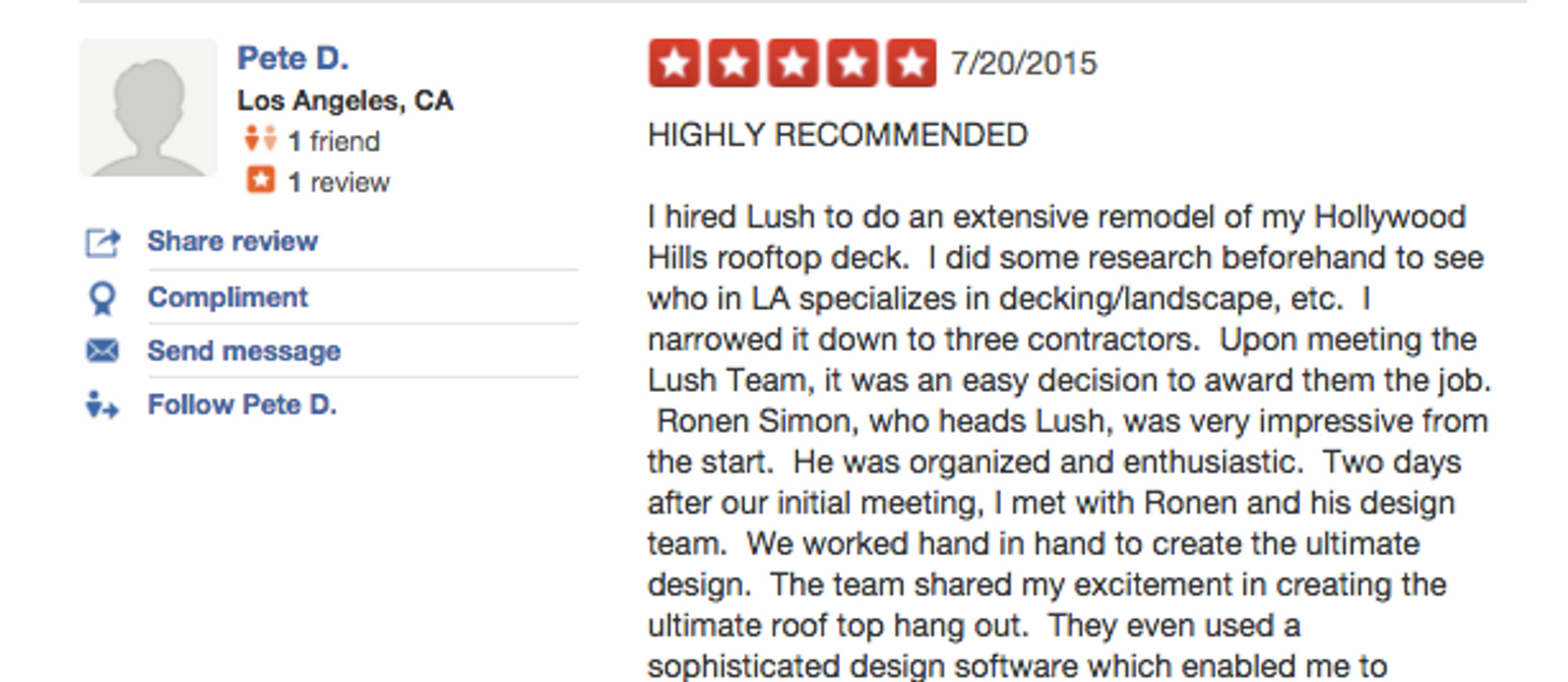 Rooftop Hollywod Hills