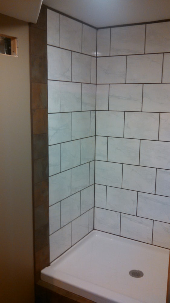 Basement bathroom remodel