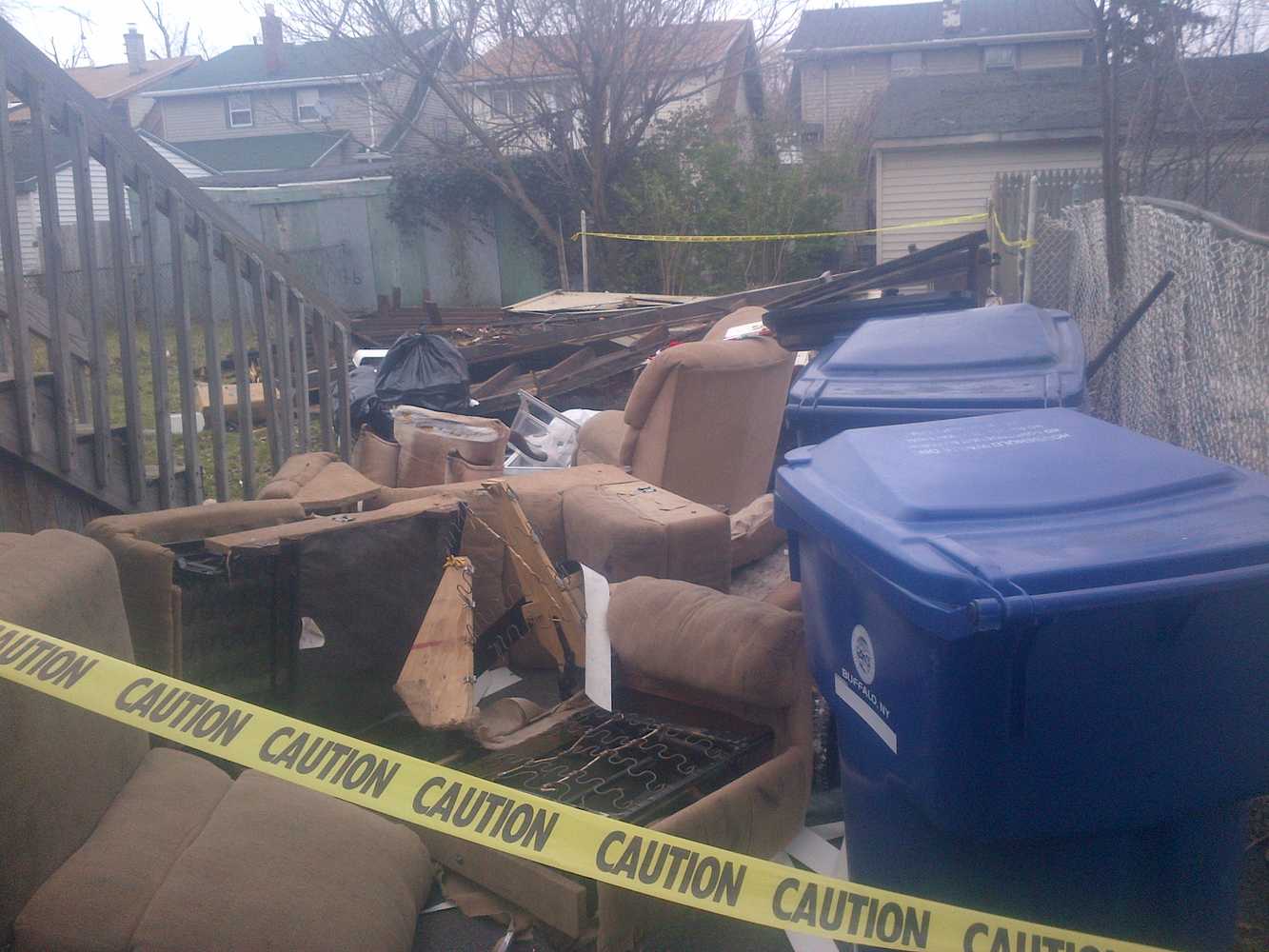 Demolition of a garage 