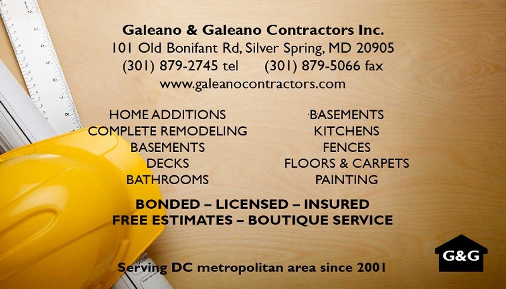 Galeano And Galeano Contractors Inc Project 1