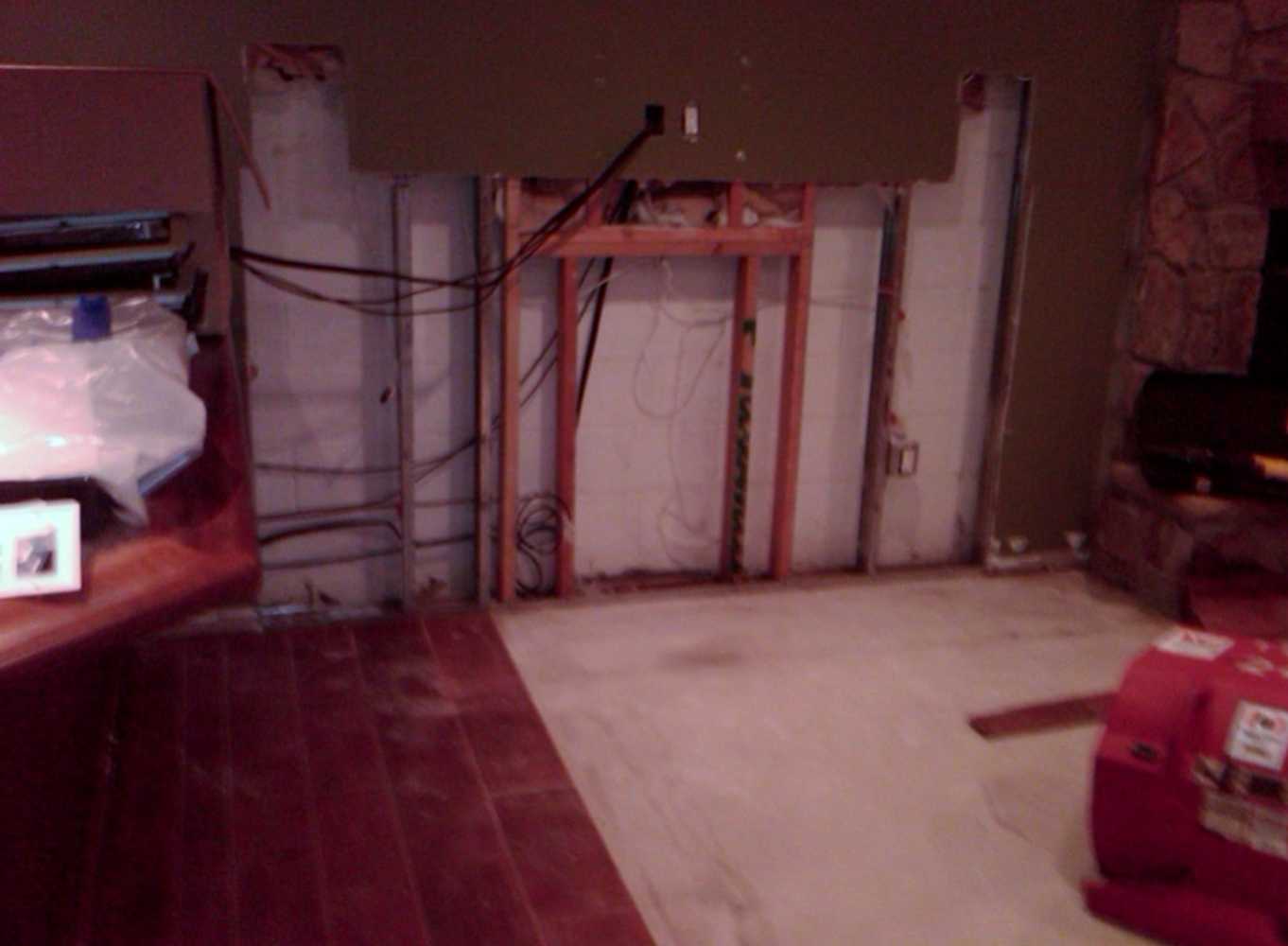 Finished basement remediation and re-build-(restoration project)